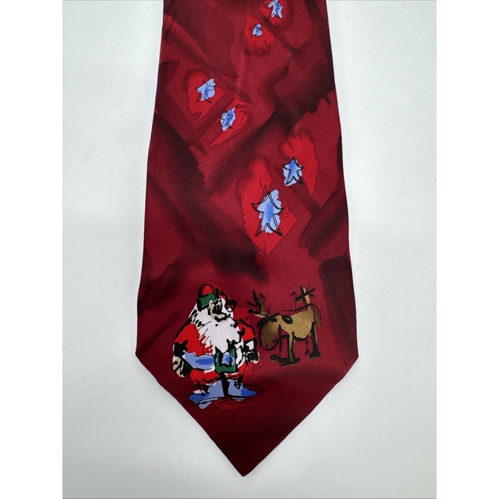 Jerry Garcia Silk Tie Necktie Merry Christmas Collection Twenty-Eight Limtd‎